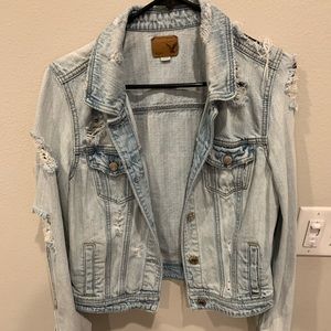 Distressed Jean Jacket